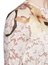 Detail View - Click To Enlarge - VALENTINO GARAVANI - Floral print patch lace top