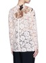 Back View - Click To Enlarge - VALENTINO GARAVANI - Floral print patch lace top