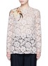 Main View - Click To Enlarge - VALENTINO GARAVANI - Floral print patch lace top