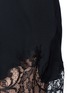 Detail View - Click To Enlarge - GIVENCHY - Floral lace trim off-shoulder silk dress