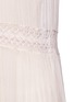 Detail View - Click To Enlarge - NEEDLE & THREAD - Inset lace crinkled chiffon gown