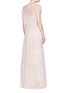 Back View - Click To Enlarge - NEEDLE & THREAD - Inset lace crinkled chiffon gown