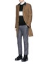 Figure View - Click To Enlarge - ALEXANDER MCQUEEN - Harness wool flannel cropped pants