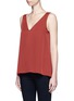 Front View - Click To Enlarge - THEORY - 'Narcyz' V-neck silk shell top