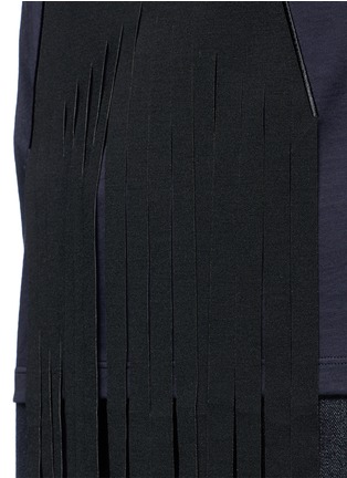 Detail View - Click To Enlarge - STELLA MCCARTNEY - Fringe star patch jersey T-shirt