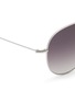 Detail View - Click To Enlarge - VALENTINO GARAVANI - Tortoiseshell bar metal aviator sunglasses