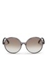 Main View - Click To Enlarge - VALENTINO GARAVANI - Oversize round acetate sunglasses