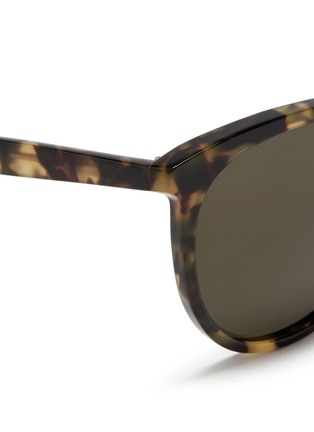 Detail View - Click To Enlarge - VALENTINO GARAVANI - Round frame tortoiseshell acetate sunglasses