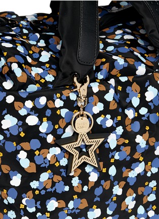 Detail View - Click To Enlarge - SEE BY CHLOÉ - 'Joy Rider' medium floral print puffer nylon shoulder bag