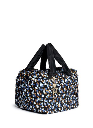 Front View - Click To Enlarge - SEE BY CHLOÉ - 'Joy Rider' medium floral print puffer nylon shoulder bag