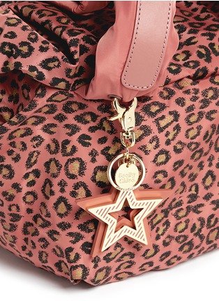 Detail View - Click To Enlarge - SEE BY CHLOÉ - 'Joy Rider' small leopard print puffer nylon shoulder bag