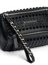 Detail View - Click To Enlarge - GIVENCHY - 'Pandora' velvet stud leather wristlet pouch