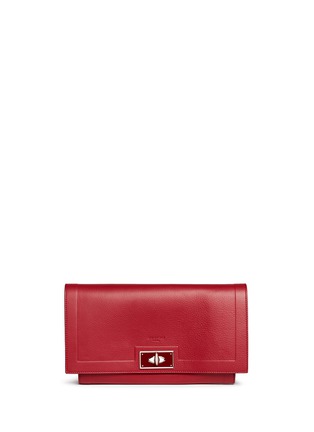 Main View - Click To Enlarge - GIVENCHY - 'Shark' turn lock flap wristlet clutch
