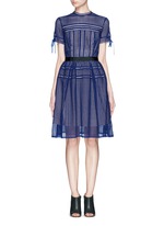 SELF-PORTRAIT - 'Aurelia' circle guipure lace dress - on SALE | Blue ...