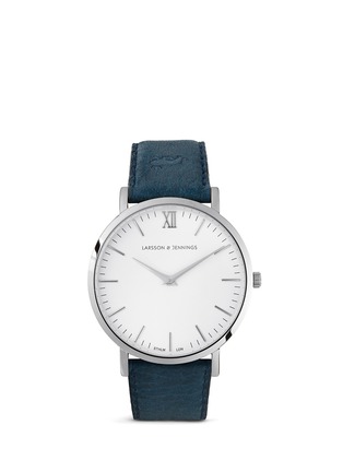 Main View - Click To Enlarge - LARSSON & JENNINGS - 'Lãder' leather strap watch
