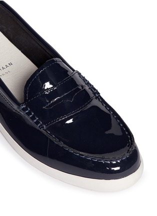 Detail View - Click To Enlarge - COLE HAAN - 'Pinch LTE' patent leather weekender loafers