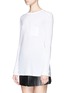 Front View - Click To Enlarge - T BY ALEXANDER WANG - Long sleeve pocket T-shirt