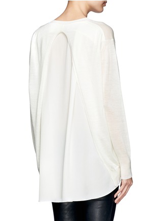 Back View - Click To Enlarge - 3.1 PHILLIP LIM - Slit back layered long-sleeve shirt