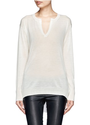 Main View - Click To Enlarge - 3.1 PHILLIP LIM - Slit back layered long-sleeve shirt