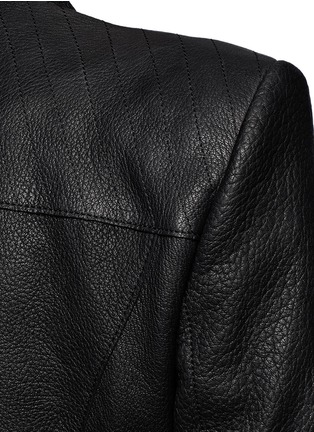Detail View - Click To Enlarge - HELMUT LANG - Distressed leather biker jacket