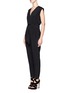 Front View - Click To Enlarge - THEORY - Wrap neck silk jumpsuit