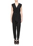 Main View - Click To Enlarge - THEORY - Wrap neck silk jumpsuit
