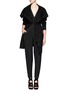 Figure View - Click To Enlarge - THEORY - Wrap neck silk jumpsuit