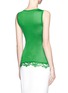 Back View - Click To Enlarge - EMILIO PUCCI - Lace-trim silk tank top