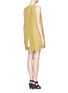 Figure View - Click To Enlarge - JIL SANDER - Drape silk wrap dress