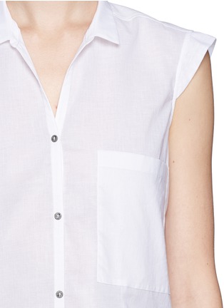 Detail View - Click To Enlarge - HELMUT LANG - Soft cap sleeve shirt