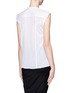 Back View - Click To Enlarge - HELMUT LANG - Soft cap sleeve shirt