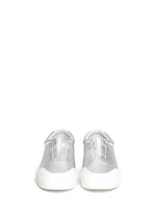 Figure View - Click To Enlarge - 3.1 PHILLIP LIM - Morgan metallic leather slip-ons