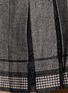 Detail View - Click To Enlarge - DIANE VON FURSTENBERG - Lace insert pleated tweed mini skirt
