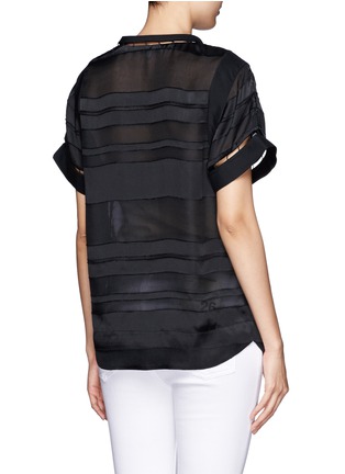 Back View - Click To Enlarge - IRO - Loon sheer stripe silk top