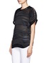 Front View - Click To Enlarge - IRO - Loon sheer stripe silk top