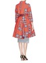 Back View - Click To Enlarge - STELLA JEAN - Honeycomb print padded long coat