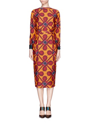 Main View - Click To Enlarge - STELLA JEAN - Cinzia' tribal print pencil dress