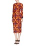 Figure View - Click To Enlarge - STELLA JEAN - Cinzia' tribal print pencil dress