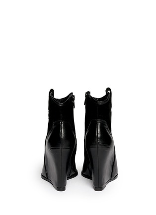 Back View - Click To Enlarge - ASH - 'Jude' leather wedge ankle boots