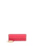 Main View - Click To Enlarge - VALENTINO GARAVANI - 'Rockstud' leather clutch and bangle