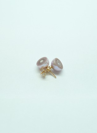 Main View - Click To Enlarge - TASAKI - 18k yellow gold lavender fresh water pearls earrings TASAKI
