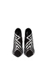 Figure View - Click To Enlarge - PIERRE HARDY - Metallic leather stripe suede ankle boots