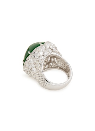 Figure View - Click To Enlarge - SAMUEL KUNG - Diamond jade 18k white gold ring