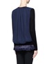 Back View - Click To Enlarge - MO&CO. EDITION 10 - Silk back wool blend cardigan