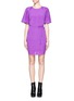 Main View - Click To Enlarge - MO&CO. EDITION 10 - Cape sleeve silk blend dress