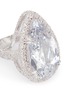 Detail View - Click To Enlarge - CZ BY KENNETH JAY LANE - Pear cut cubic zirconia pavé statement ring