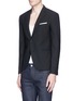 Front View - Click To Enlarge - NEIL BARRETT - Slim fit stretch blazer