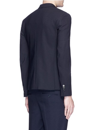 Back View - Click To Enlarge - NEIL BARRETT - Slim fit stretch blazer