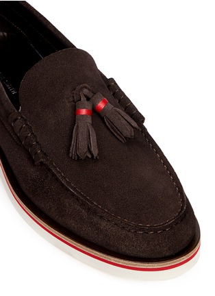 Detail View - Click To Enlarge - PAUL SMITH - 'Carver' tassel suede loafers