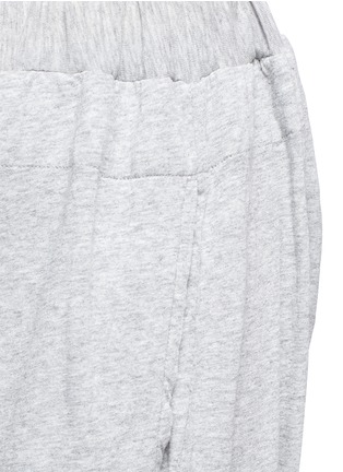 Detail View - Click To Enlarge - BASSIKE - Relaxed fit drop crotch drawstring jersey pants